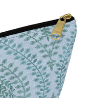 Mumbai Lace Accessory Pouch w T-bottom in Aqua